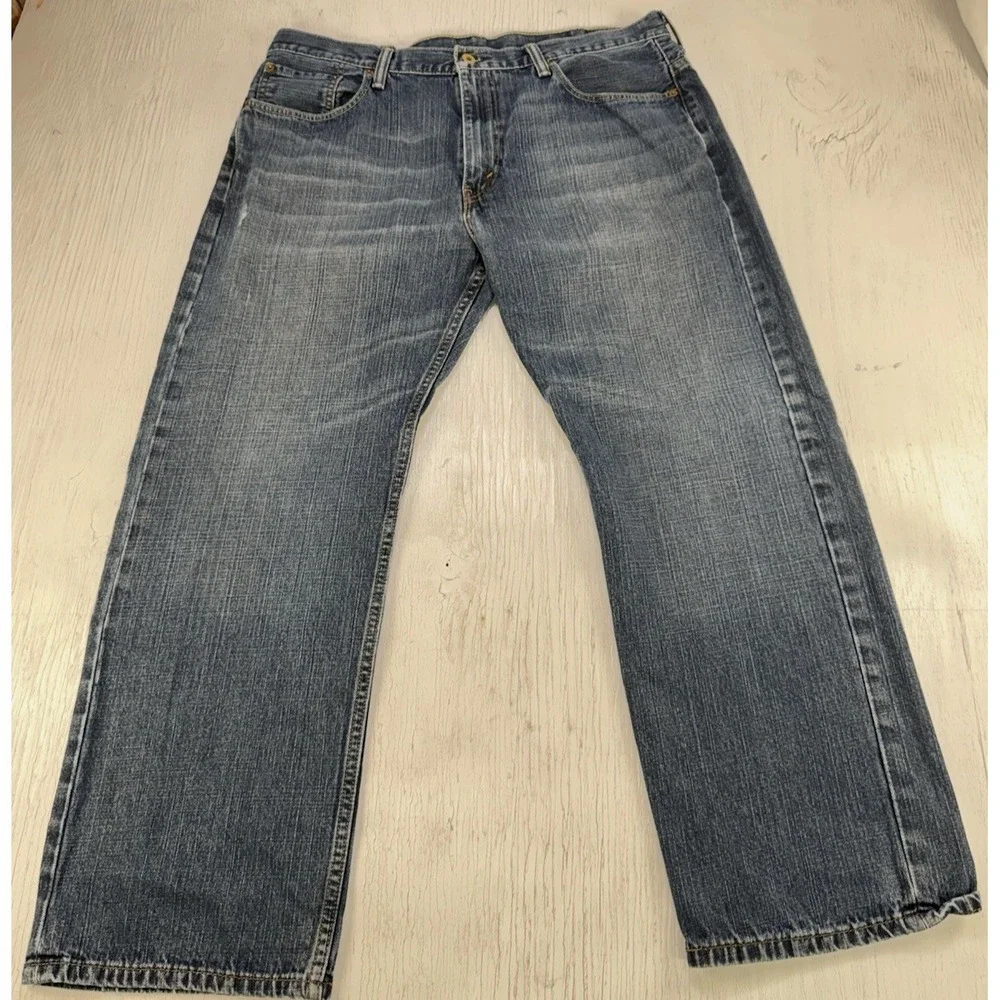 Levi's 569 Jeans Men's 38x30 Blue Loose Straight Fit 100% Cotton Dark Denim